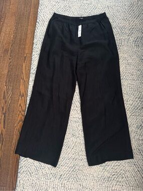 J. Crew Black Wide Leg Pants
